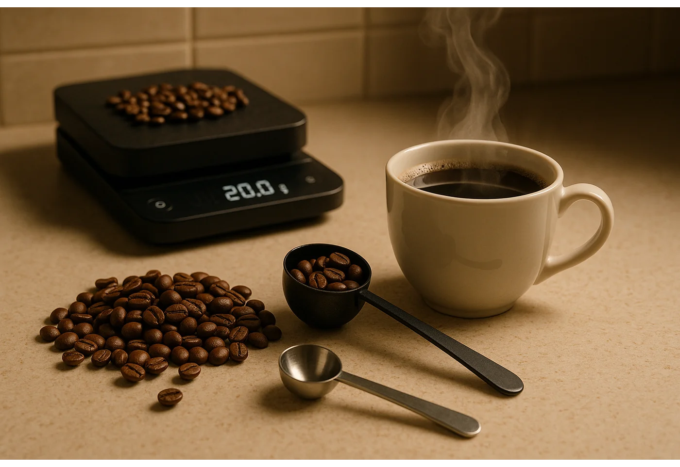 Discover the best way to measure coffee using scoops vs. weight. Achieve consistent coffee strength with the perfect coffee-to-water ratio. Start brewing your ideal cup today with precise measurements!