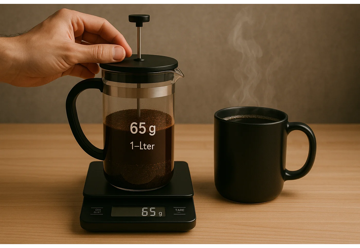 Perfect your French Press brew with the ideal coffee-to-water ratio. Use the right scoop size for a rich, full-bodied coffee that’s always just right.
