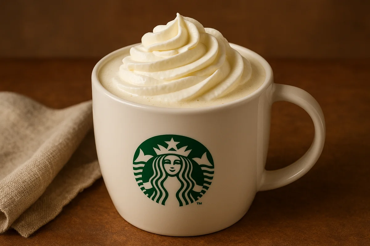 Starbucks White Hot Chocolate, a creamy and indulgent caffeine-free treat that’s sweet and comforting.