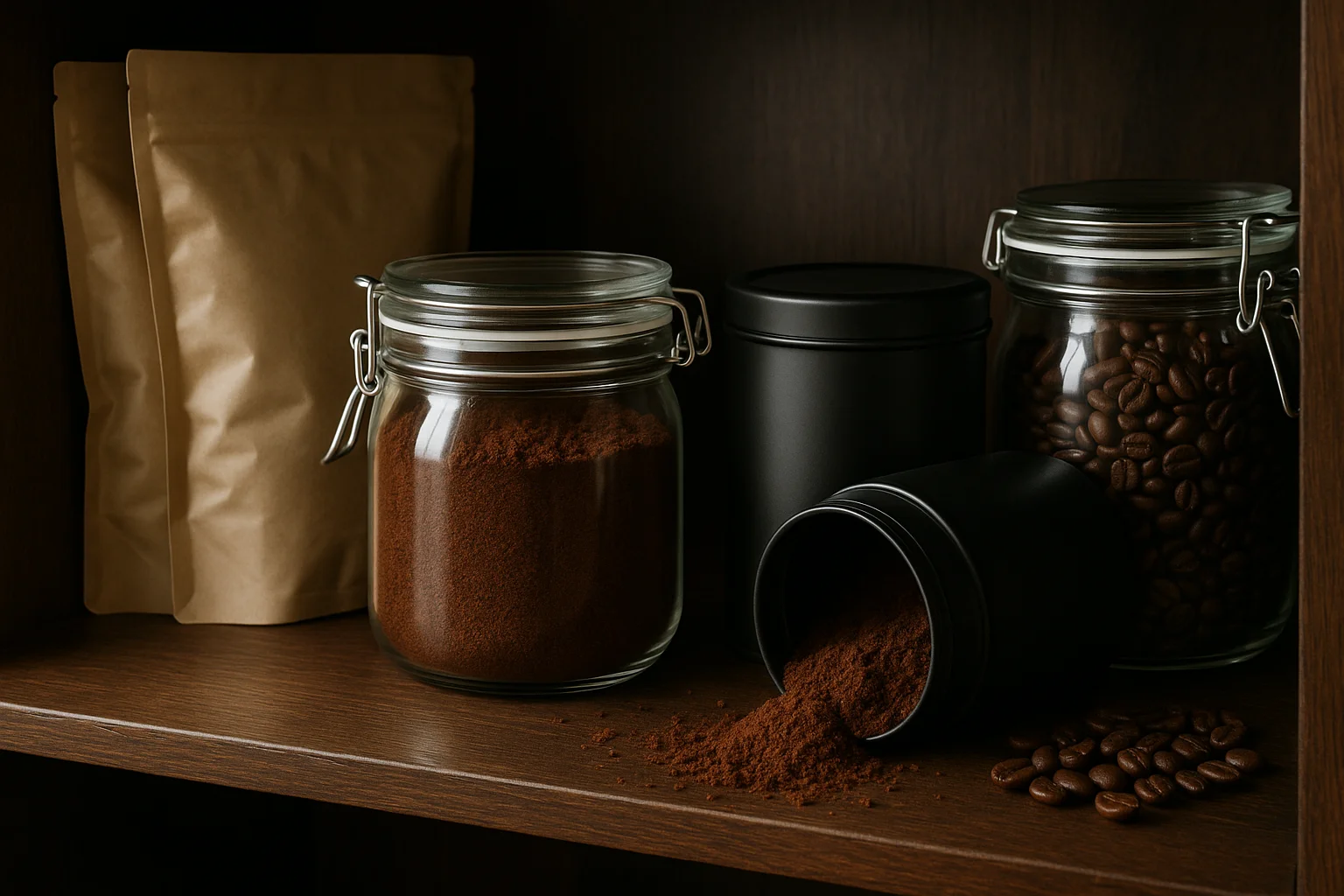 How to keep ground coffee fresh in airtight containers, vacuum-sealed bags, and cool, dry pantry storage, preserving aroma and flavor.